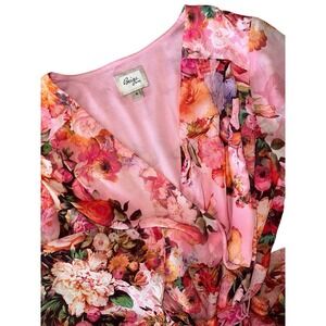 Beige by eci Pink Floral Maxi Dress